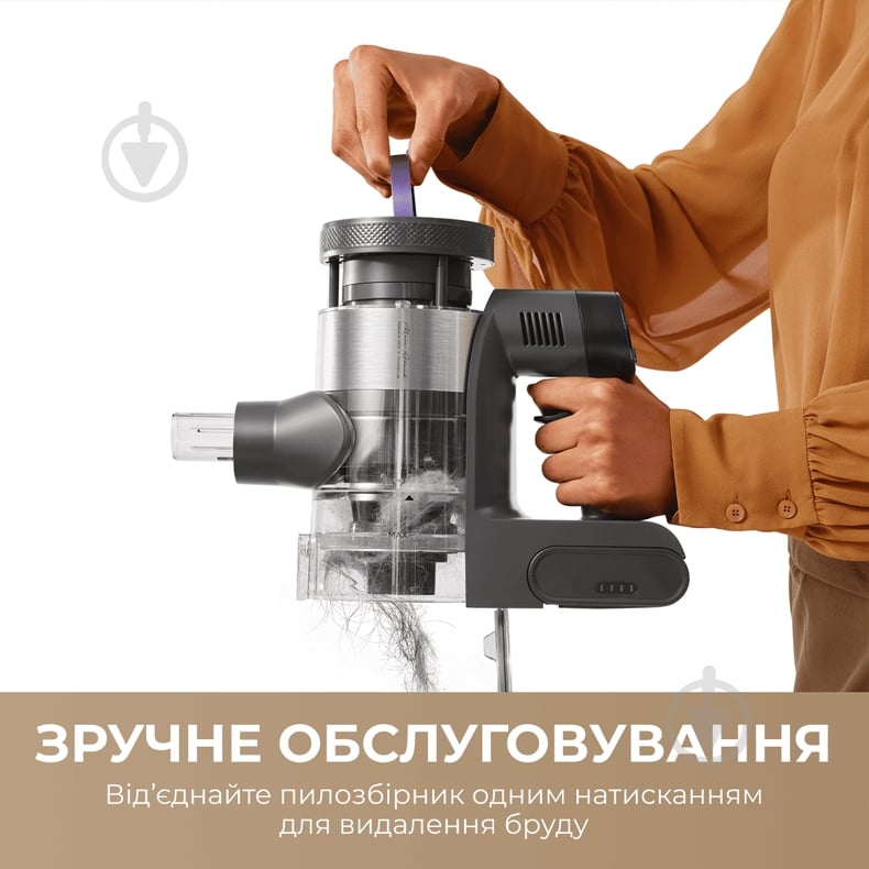 Пылесос аккумуляторный MOVA S7 grey - фото 6 Пылесос аккумуляторный MOVA S7 grey - фото 6