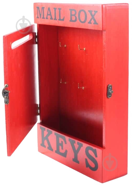 Ключница Woodville MAIL BOX 20х30х6 см красная (SS003339) - фото 1
