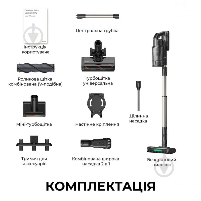 Пылесос аккумуляторный MOVA G70 black - фото 12