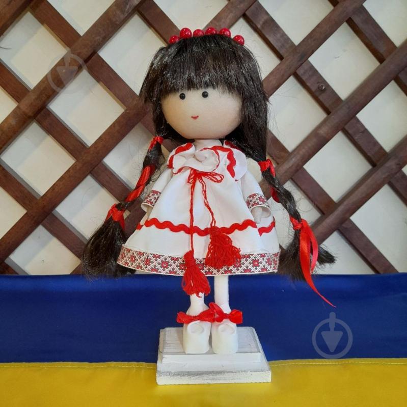 Статуэтка девочка-украинка в вышиванке 28 см белый с красным - фото 2 Статуэтка девочка-украинка в вышиванке 28 см белый с красным - фото 2