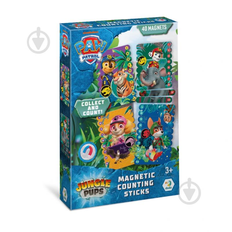 Игра-пазл DoDo Магнитные палочки для счета Paw Patrol Джунгли - фото 1
