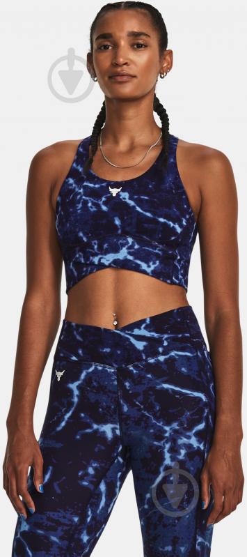 Бра Under Armour PJT RCK LG CRSSOVER TOP PT 1380858-410 р.XS блакитний - фото 1