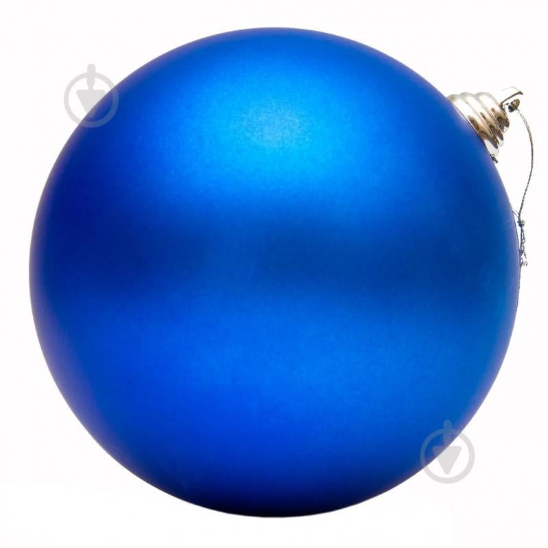 Шар новогодний Девилон 15 см 250188 синий - фото 1 Шар новогодний Девилон 15 см 250188 синий - фото 1