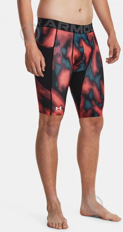 Шорты Under Armour UA HG PRTD LONG SHORTS 1380919-628 р. M красный - фото 1