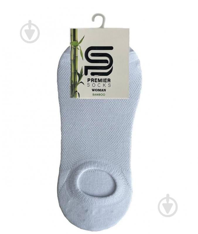 Шкарпетки жіночі Premier Socks з силіконом р.23-25 білий - фото 1