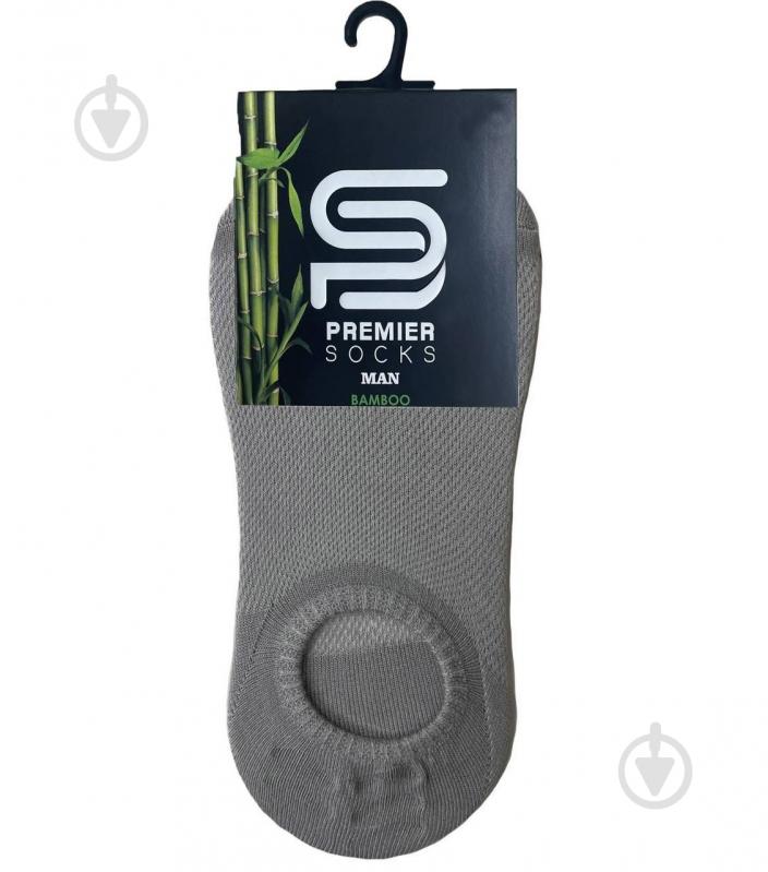 Шкарпетки чоловічі Premier Socks рубчик із силіконом р.39-41 сірий - фото 1