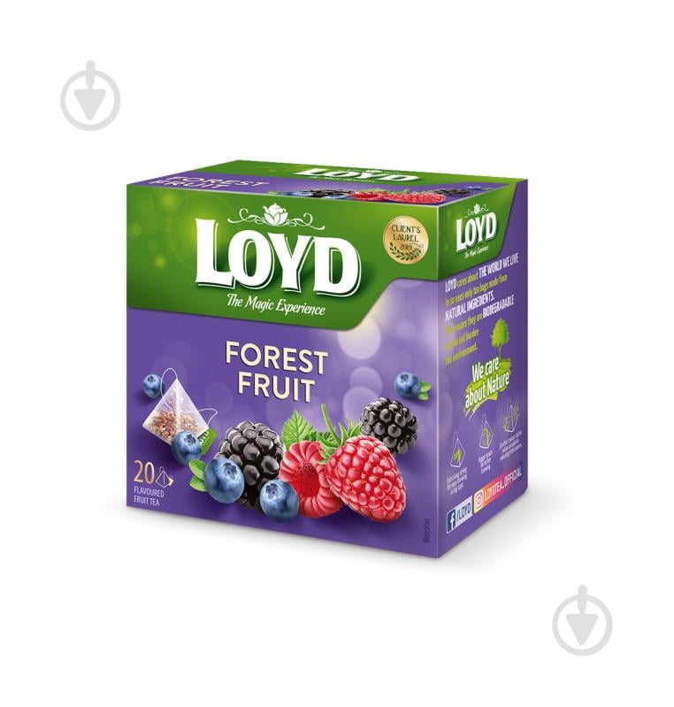 Чай ягідний Loyd Лісові ягоди 20 шт х 2 г 20 шт. 40 г - фото 1
