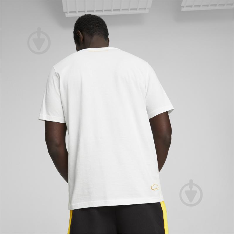 Футболка Puma PL LOGO TEE 53823607 р.S белый - фото 4