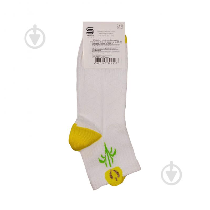 Носки женские Premier Socks ажурные с цветком р.23-25 белый - фото 2