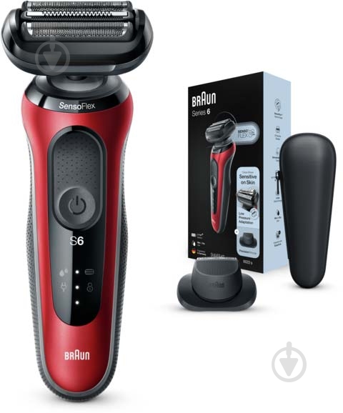 Электробритва Braun Series 6 60-R1200s RED / BLACK - фото 3