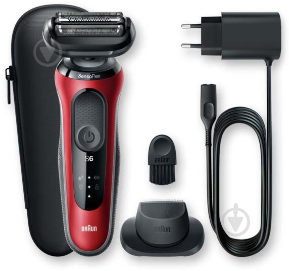 Электробритва Braun Series 6 60-R1200s RED / BLACK - фото 5