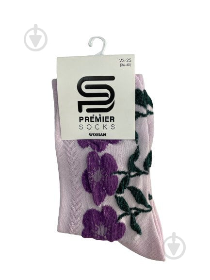 Шкарпетки жіночі Premier Socks р.23-25 рожева пудра 1 шт. - фото 1