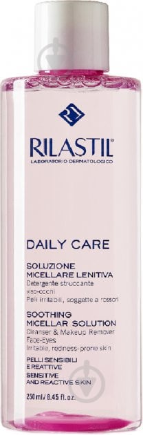 Міцелярна вода Rilastil Daily Care очищаюча для обличчя та очей 250 мл - фото 1