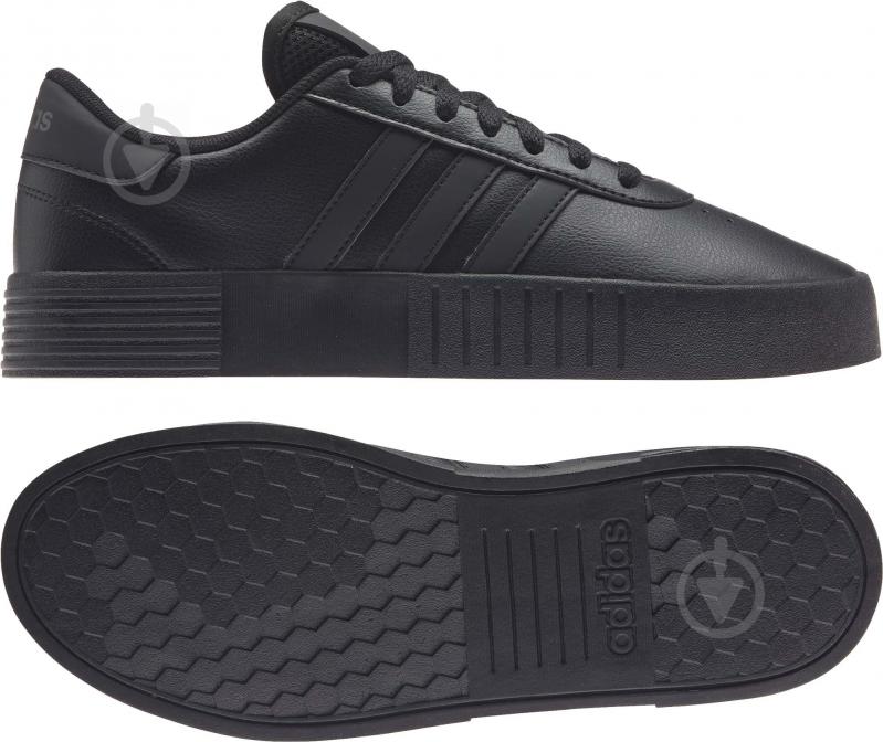 Кроссовки женские зимние Adidas COURT BOLD GZ2693 р.36 черные - фото 4