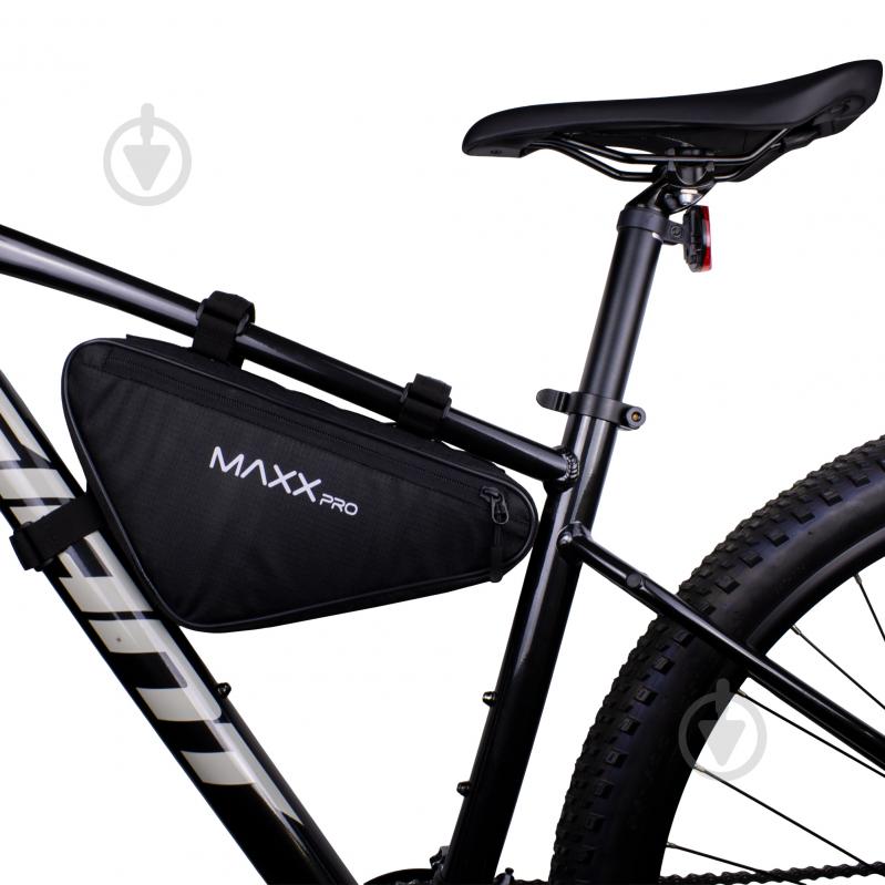 Сумка велосипедная MaxxPro SUR-004 Triangle_front_SK черный - фото 3