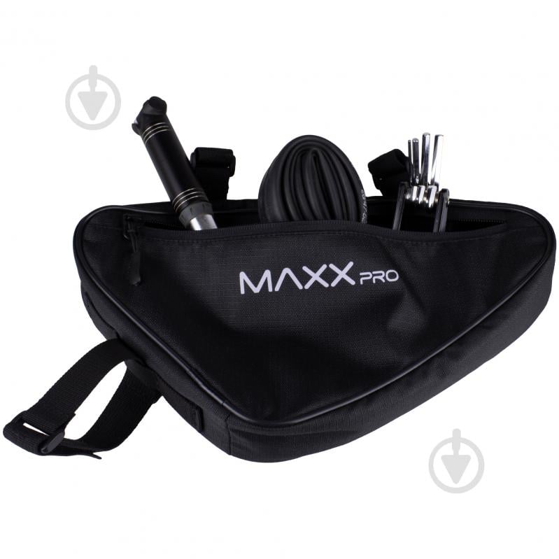 Сумка велосипедная MaxxPro SUR-004 Triangle_front_SK черный - фото 4