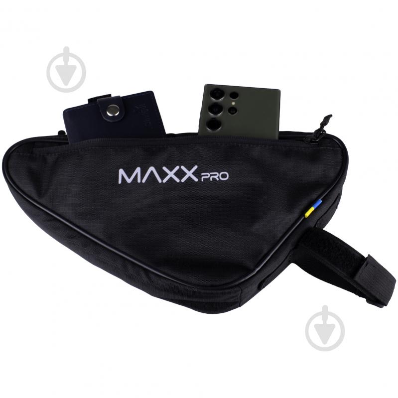 Сумка велосипедная MaxxPro SUR-004 Triangle_front_SK черный - фото 5