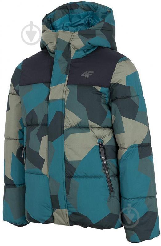 Куртка для хлопчиків демісезонна 4F JACKET JKUMP004 HJZ22-JKUMP004-90A камуфляж - фото 2