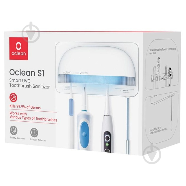 Стерилізатор Oclean S1 Toothbrush Sanitizer White NEW для зубних щіток - фото 3