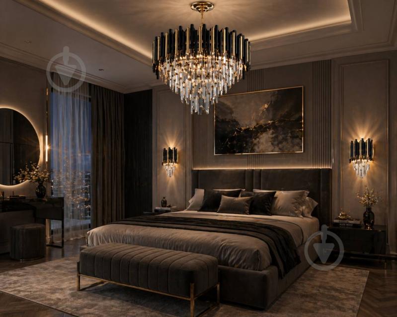 Люстра подвесная Sensio Diamond 8x40 Вт E14 A21 DL9192 - фото 5