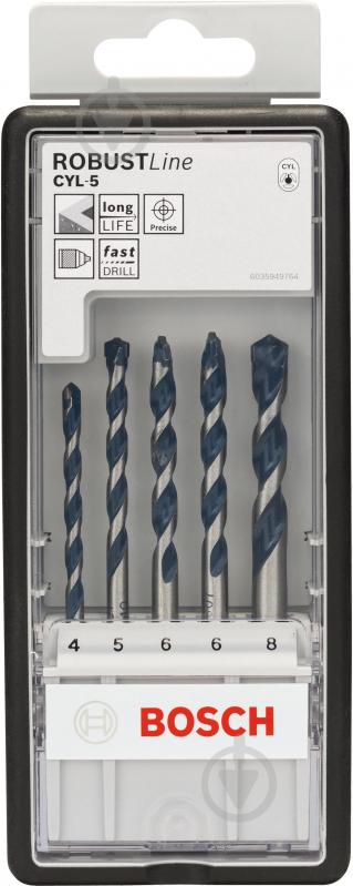 Набор сверл Bosch Robust Line 5 шт. 2608588165 - фото 2