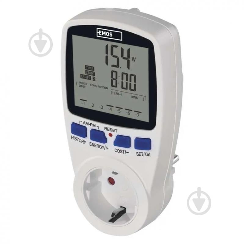 Ватметр Emos P5822 цифровий - фото 1 Ватметр Emos P5822 цифровий - фото 1