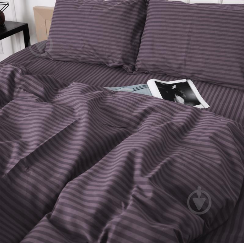 Комплект постельного белья Бязь 17-0603 Stripe Violet 220х240 см сиреневый MirSon - фото 4