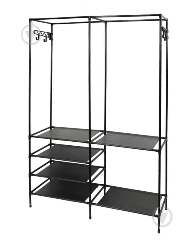 Вешалка-стойка для одежды Fabrika FK-WH3010 HANG с полками 108x36x170 см черный - фото 3 Вешалка-стойка для одежды Fabrika FK-WH3010 HANG с полками 108x36x170 см черный - фото 3