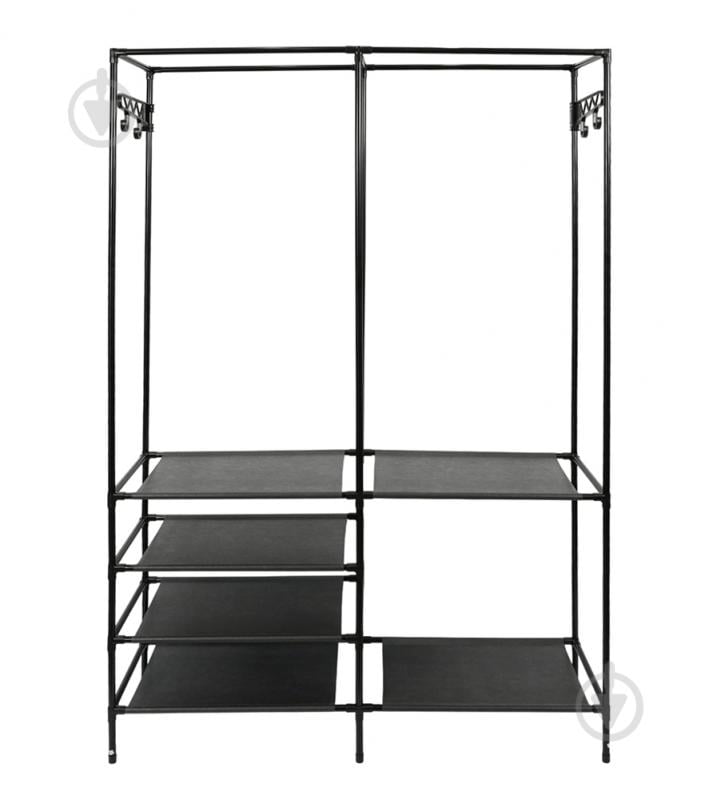 Вешалка-стойка для одежды Fabrika FK-WH3010 HANG с полками 108x36x170 см черный - фото 1 Вешалка-стойка для одежды Fabrika FK-WH3010 HANG с полками 108x36x170 см черный - фото 1