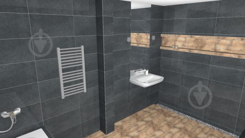 Плитка Zeus Ceramica Concrete Nero ZNXRM9BR 30x60x9,2 - фото 2