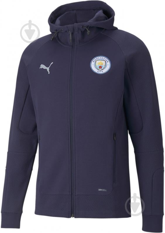 Джемпер Puma MCFC Casuals Hooded Jkt 76449813 р. XL синій - фото 1