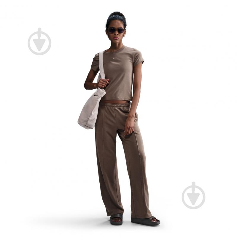 Футболка Nike W NSW NK CHLL KNT MD CRP FV5508-233 р.XS коричневый - фото 2