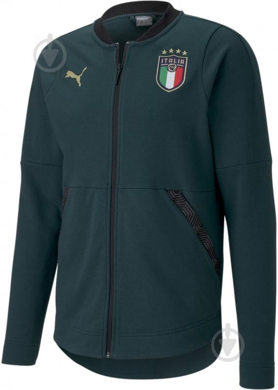 Джемпер Puma FIGC Casuals Jacket 75722503 р. XL зелений - фото 1