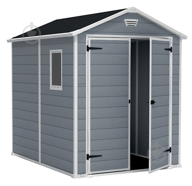 Сарай Keter пластик Manor 6x8 dd серо-белый - фото 2 Сарай Keter пластик Manor 6x8 dd серо-белый - фото 2