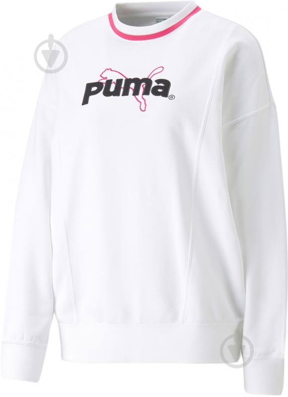 Свитшот Puma PUMA TEAM CREW TR 53838102 р.XS белый - фото 1