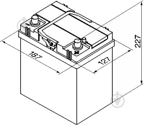 Аккумулятор автомобильный Bosch S4 40Ah 330A 12V «+» слева (0092S40190) - фото 3