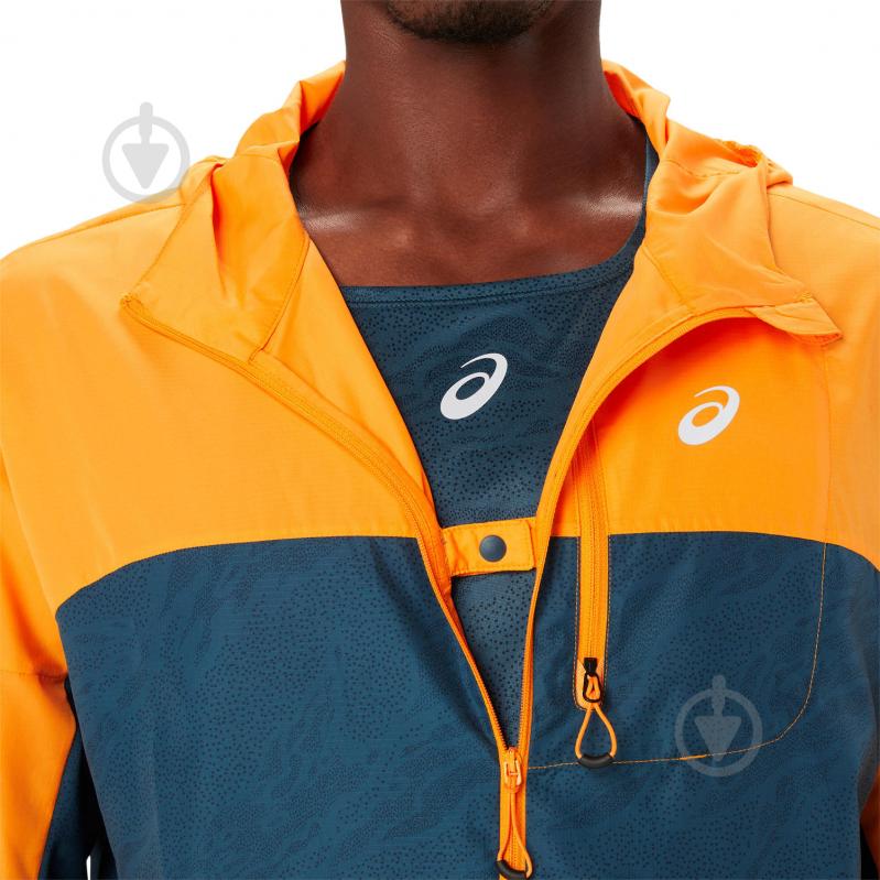 Куртка мужская Asics FUJITRAIL PACKABLE WINDBREAKER 2011C991_800 р.M оранжевая - фото 11