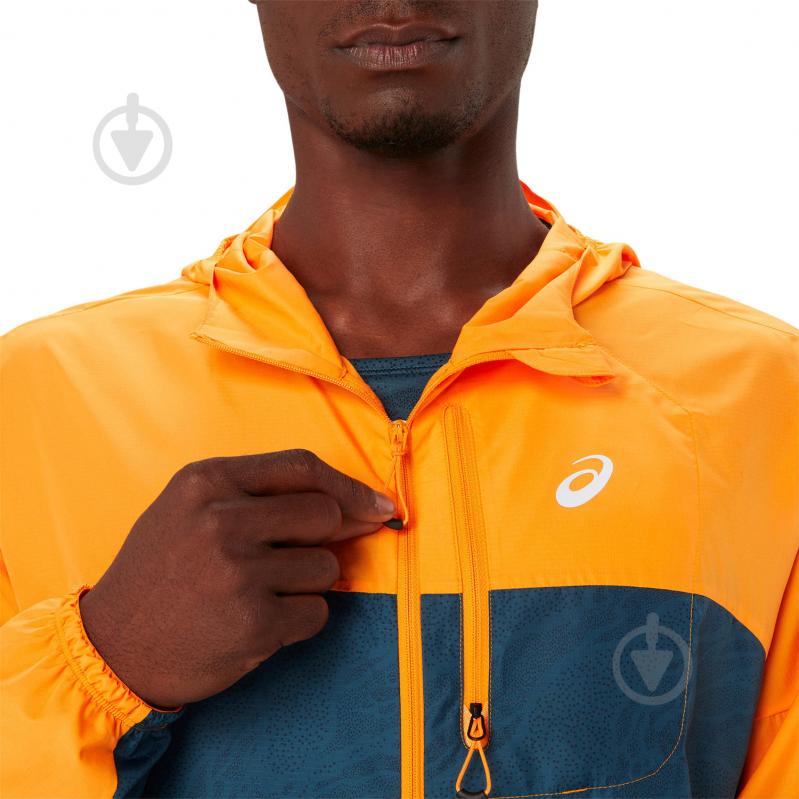 Куртка мужская Asics FUJITRAIL PACKABLE WINDBREAKER 2011C991_800 р.M оранжевая - фото 6