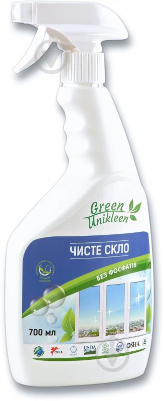 Средство моющее для стекла и зеркал Green Unikleen Чистое стекло 0,7л - фото 2