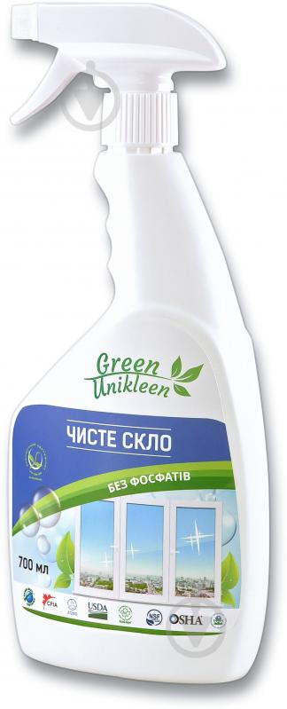 Средство моющее для стекла и зеркал Green Unikleen Чистое стекло 0,7л - фото 3