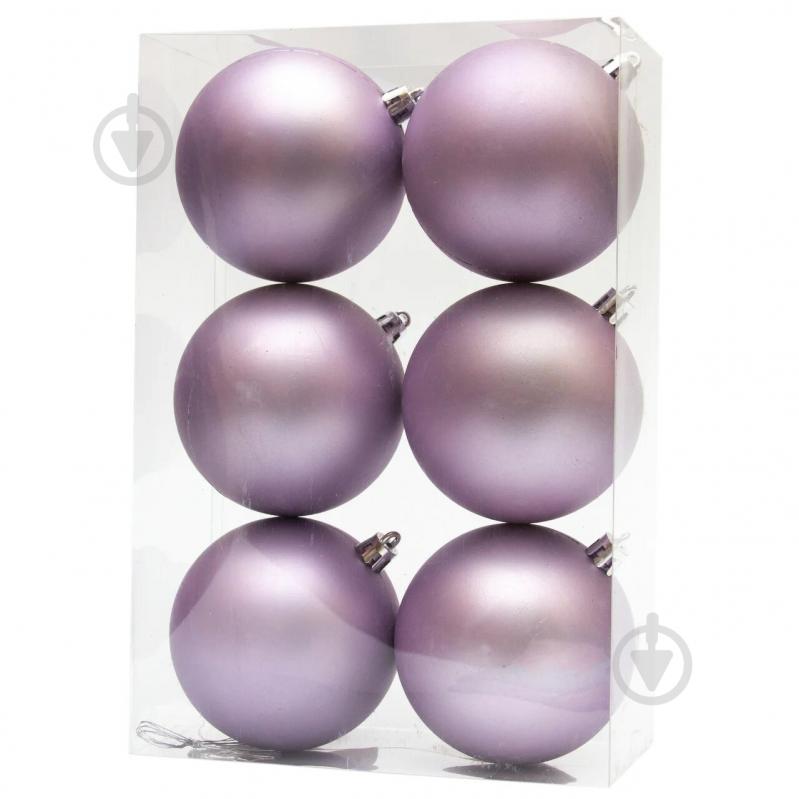 Набір куль Девілон 6 шт., 8х16х24см, 891244 ліловий - фото 1