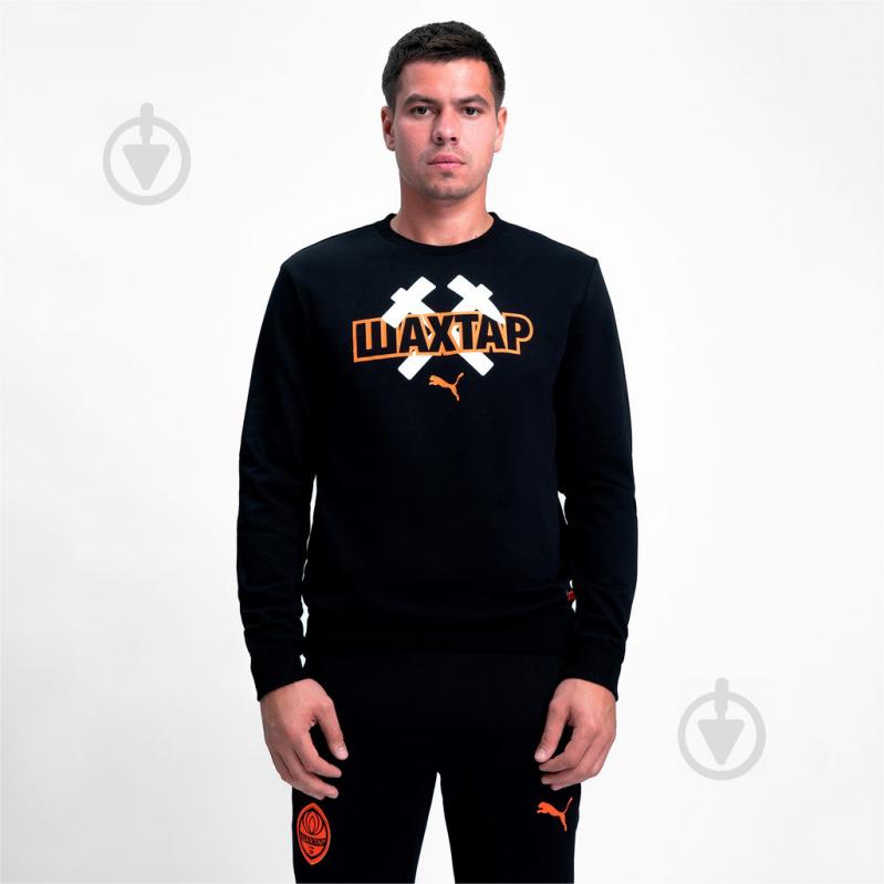 Джемпер Puma SD FtblCore Crew Sweat FC 76487402 р. L чорний - фото 4