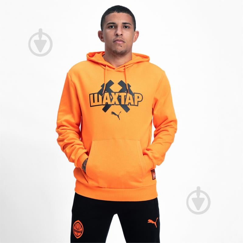 Джемпер Puma FCSD FtblCore Hoody 76412301 р.S оранжевый - фото 1