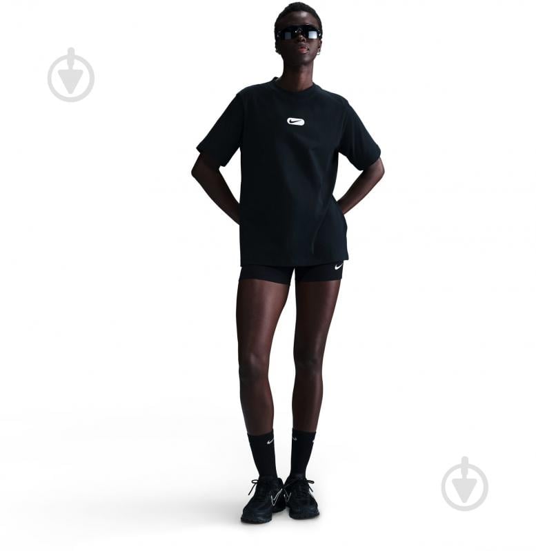 Футболка Nike W NSW CLUB SS TEE OC SWOOSH HQ1698-010 р.XS чорний - фото 2