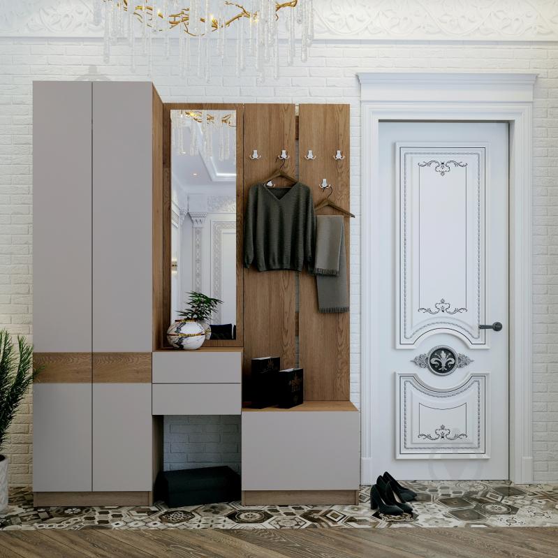 Тумба навісна Doros Сола 450x1686x400 мм каннол/каннол - фото 3