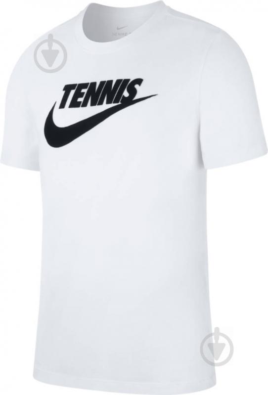 Футболка Nike M NKCT TEE DFCT TENNIS GFX CJ0429-100 р.M белый - фото 1