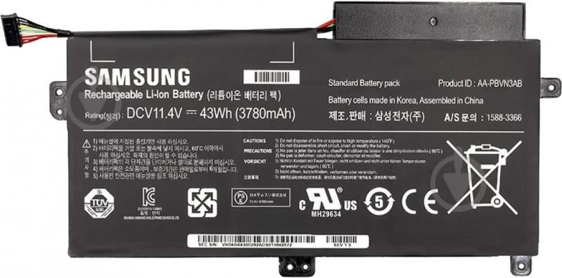 Акумулятор PowerPlant NB490080 11,4 V 3780 mAh для Samsung 370R (AA-PBVN3AB) - фото 2