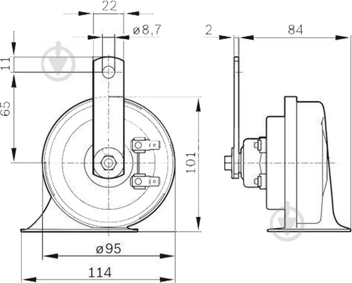 Звуковой сигнал Bosch (0986AH0503) - фото 3