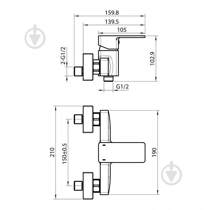 Смеситель для душа Koller Pool Neon - фото 2