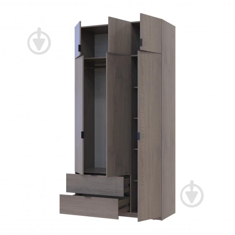 Шафа для одягу Doros Лукас 3ДСП 2400х1200х500 мм каннол / каннол - фото 3 Шафа для одягу Doros Лукас 3ДСП 2400х1200х500 мм каннол / каннол - фото 3